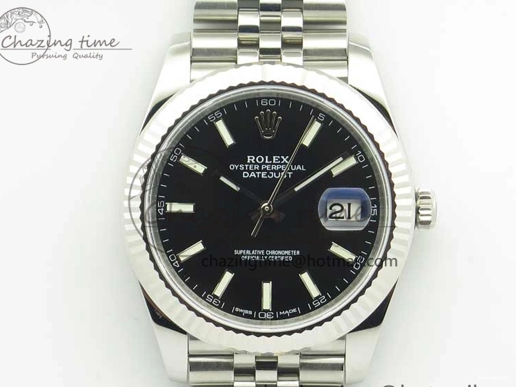 version Stick REF Black Best DateJust New Dial 126334 Edition 1:1 A3235 on Bracelet Markers Jubilee SS 0326
